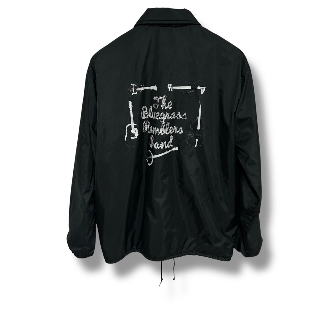 Vintage Y2K The Bluegrass Ramblers Band Coaches‎ Jacket Snap Up Size M 24x28